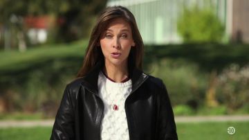 The black leather jacket scope Ophélie Meunier in the Forbidden Zone of the 07.10.2018