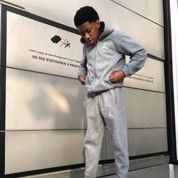 grey air jordan tracksuit