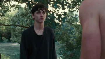 Black Jumper worn by Elio Perlman (Timothée Chalamet)  in Call Me by Your Name