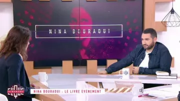 La chemise en jean bleu Paname de Mouloud Achour dans Clique dimanche (14/10/2018)