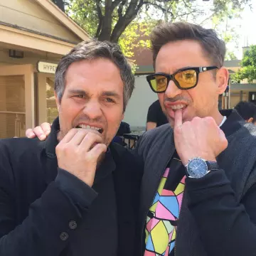 Sunglasses worn by Robert Downey Jr. on his account Instagram @robertdowneyjr