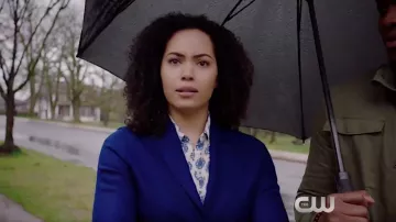 Blue Coat worn by Macy Vaughn (Madeleine Mantock) as seen in Charmed Reboot S01E01
