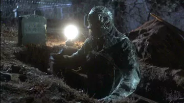 Jason Voorhees' (C.J. Graham) mask as seen in Friday the 13th Part VI: Jason Lives