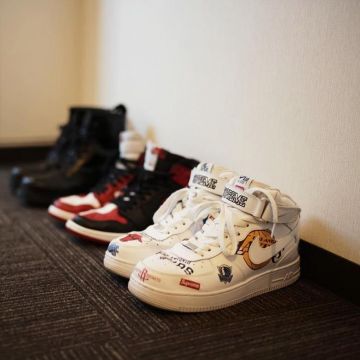 The Air Force 1 Mid Supreme NBA en la cuenta de instagram de @uzspyair