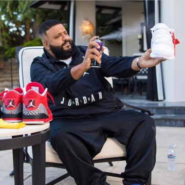 The pair of Nike Air Jordan 3 retro DJ Khaled on his account Instagram @djkhaled