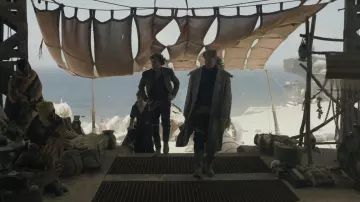 Brown Leather jacket worn by Han Solo (Alden Ehrenreich) as seen in Solo: A Star Wars Story