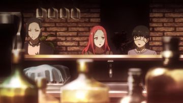 The replica of the wig brown Kaneki Ken in Tokyo Ghoul S01E04