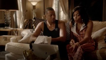 Derek Lam Novelty Plaid Flare Trousers worn by Cookie Lyon (Taraji P. Henson) as seen in Empire S05E01