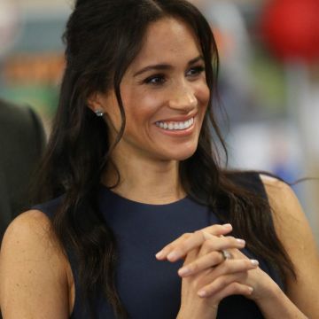 Pendientes de topacio de Meghan Markle durante el Royal Tour en Australia