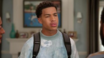 Bleu sweat-shirt porté par Andre Johnson Jr (Marcus Scribner) Black-ish (S05E01)