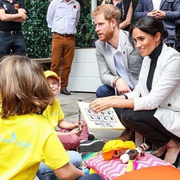 The pumps node Meghan Markle during the Royal Tour 2018 Australia