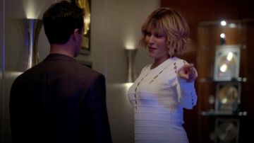 Cutout Ribbed Stretch-Knit Dress by Narciso Rodriguez worn by Giselle (Nicole Ari Parker) as seen in Empire S05E02