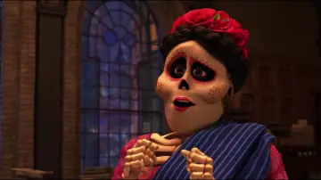 Tía Rosita's (Selene Luna) temporary tattoos as seen in Coco