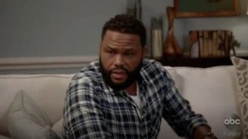 Rag & Bone Mens Fit 3 Carreaux Plage Shirt porté par Andre "Dre' Johnson (Anthony Anderson) comme vu dans black-ish S05E02