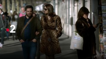 The coat of a leopard worn by Monica Bellucci in Ten Percent S03E02