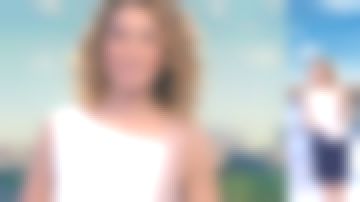 El vestido colorblock de Marie-Sophie Lacarrau en Journal de 13 heures del 09/10/2018