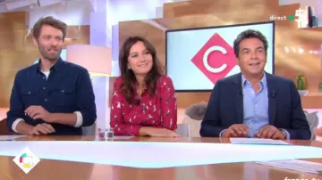 La chemise en soie imprimée de Marion Ruggiéri dans C à vous du 19/09/2018