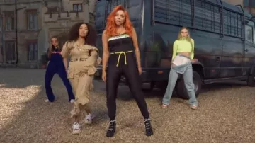 Black boots of Jesy Nelson in her music video "Little Mix - Woman Like Me" ft. Nicki Minaj