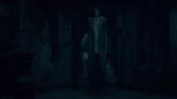 Le chapeau melon noir du monstre dans The haunting of Hill House (S01E10)
