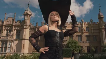 Perrie Edwards's black dress in Little Mix music video "Woman Like Me" ft. Nicki Minaj
