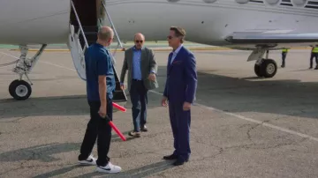 Nike Cortez shoes worn by Joe Krutel (Rob Corddry) as seen in Ballers S04E09