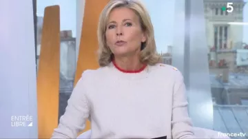 The pull white of Claire Chazal in free Entry to the 29/10/2018