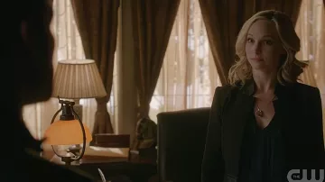 The jacket BCBGMaxAzria worn by Caroline Forbes (Candice King) in The Originals S05E12