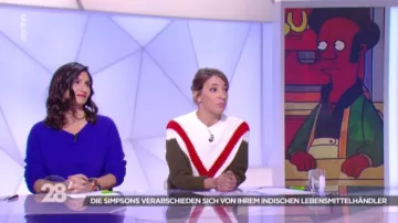 Suéter tricolor de Nadia Daam en 28 minutos a partir del 30/10/2018