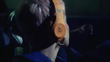 Orange Headphones by Beats by Dre worn by Halsey in Without Me Music Video