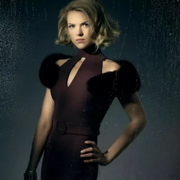 Vestido usado por Barbara Kean como se ve en el póster promocional de Gotham