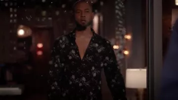 John Varvatos Collection Slim Fit Floral Print Sport Shirt usada por Jamal Lyon (Jussie Smollett) como se ve en Empire S05E05