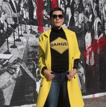 Le pull danger de Cristina Córdula sur le compte instagram de @cristinacordula