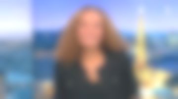 La veste en maille noire de Sandrine Aramon dans Soir 3 du 05/11/2018