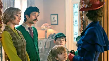 Michael Banks' (Ben Whishaw) green vintage cardigan as seen in Mary Poppins Returns