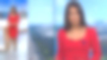 La robe rouge de Émilie Tran Nguyen dans Le 12/13 de France 3 du 08/11/2018