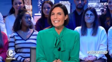 Silk Shirt collar, ascot green of Alessandra Sublet's in It is Canteloup the 08/11/2018