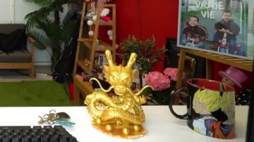 El funko pop de Shenron Gold en Mcfly y Dragon ball Z de Carlito en el video BACK FROM VACATION: LEEMOS TUS COMENTARIOS