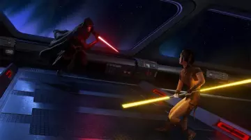 The replica of the costume of Darth Revan in Clone Wars S03E17