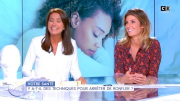 La chemise imprimée de Caroline Ithurbide dans William à midi du 20/09/2018