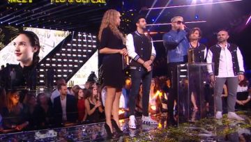Les Bottines en daim Vamp 105 por Élodie Fontan en NRJ Music Awards del 10/11/2018