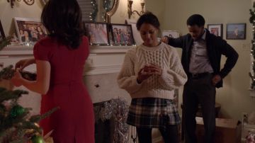 Plaid Skirt worn by Abby Sutton (Kat Graham) in The Holiday Calendar