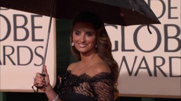 The earrings Pénelope Cruz at the Golden Globes 2010