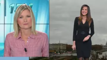 The dress Daniela Prepeliuc in The weather of the BFM of the 12/11/2018