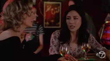 Joie Jamiona Floral Silk Top worn by Jessica Huang (Constance Wu) as seen in Fresh Off the Boat S04E06