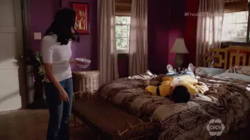 Madewell Ribbed Sweater Top worn by Jessica Huang (Constance Wu) as seen in Fresh Off the Boat S04E12