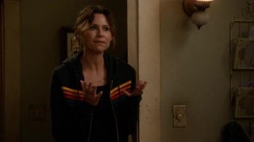 Striped Hoodie worn by Maya DiMeo (Minnie Driver) in Speechless (S02E09)