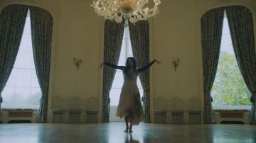 Marine Serre Scarf Midi Dress worn by Jennie Kim in her Solo Music Video