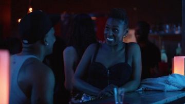 Denim Bustier Crop Top worn by Issa Dee (Issa Rae) in Insecure (S03E02)