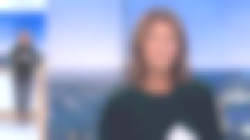 El top de terciopelo de Carole Gaessler en 19/20 de 07/11/2018