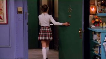 La jupe kilt de Rachel Green (Jennifer Aniston) dans Friends S01E19